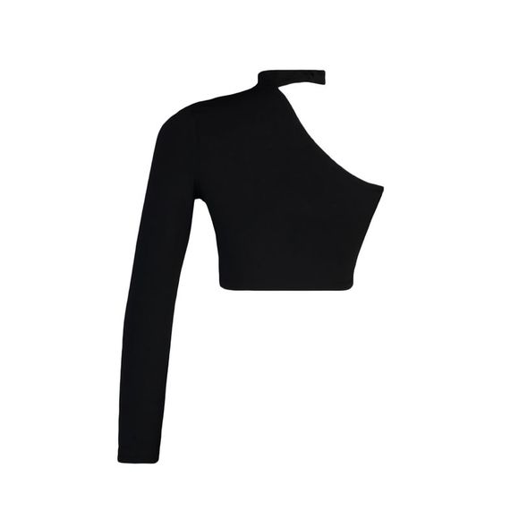 NWT Trendyol Fitted Asymmetrical Collar Knit Bustier - Picture 8 of 11